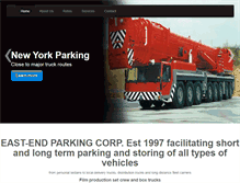 Tablet Screenshot of nytruckparking.com